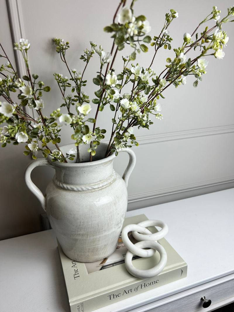 White wax flower stem 65cm
