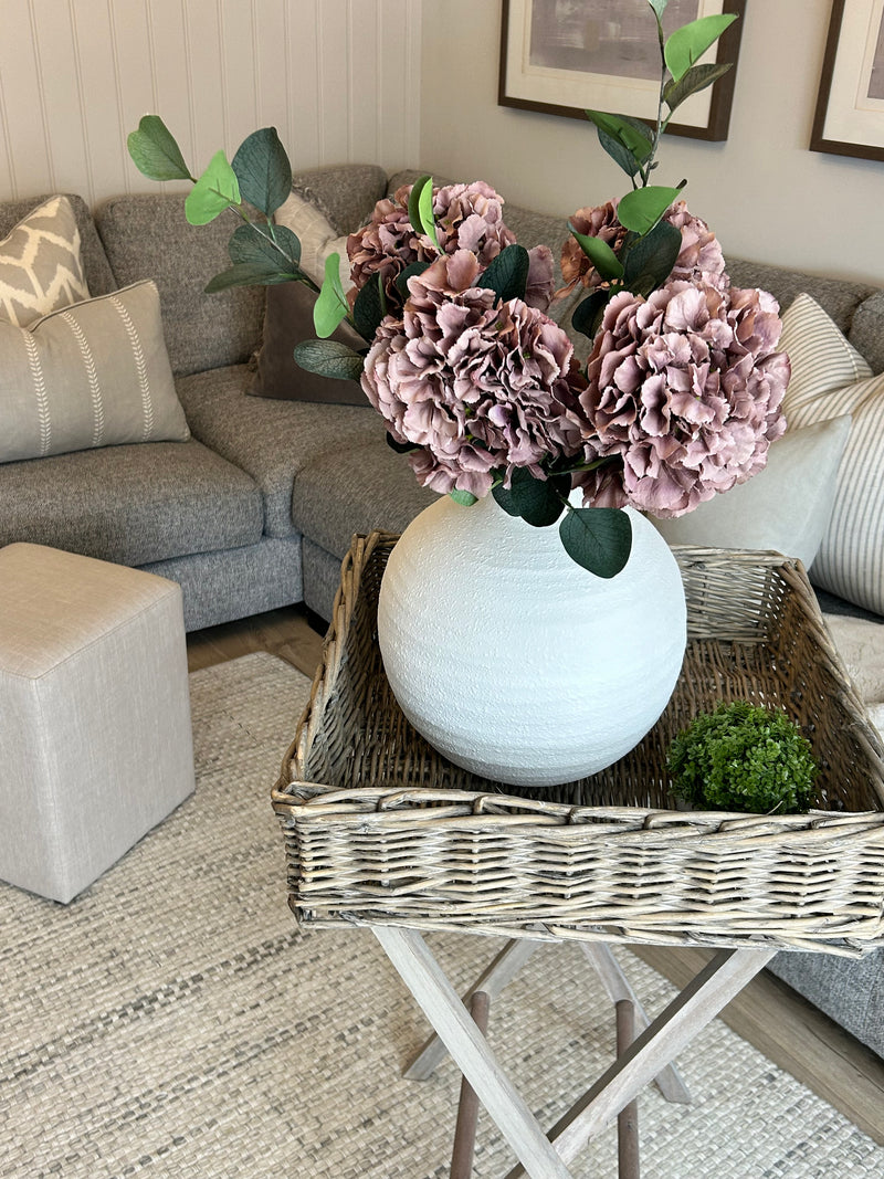 Vintage Mauve Ruffle French Hydrangea