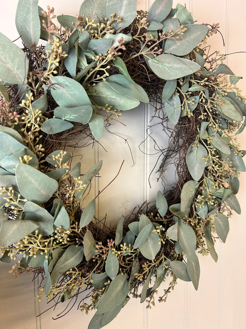 Eucalyptus Seeded Wreath 50cm