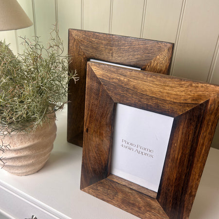 Mango Wood chunky Rectangular Leaning Frames 2 Sizes