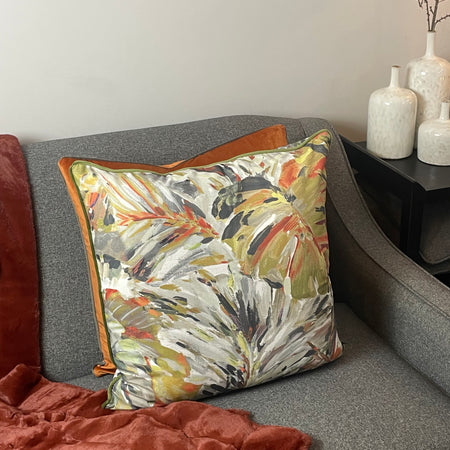 Large coloured palm cushion 55cm