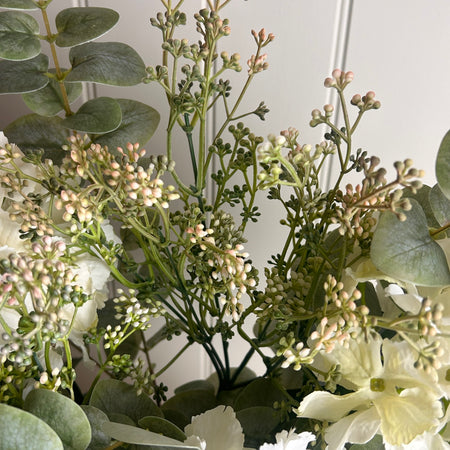 Pale soft pink summer berry spray stem bunch 60cm