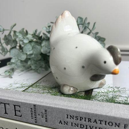 Dotty ceramic chicken