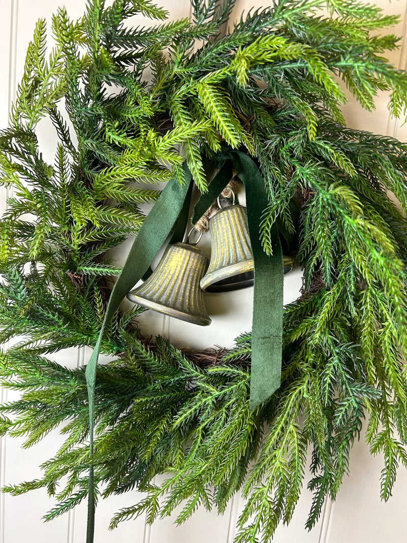 Real touch feel Norfolk pine wreath 50cm