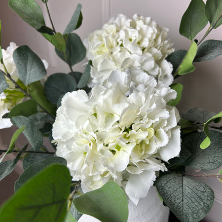 Cream off white French Hydrangea 54cm