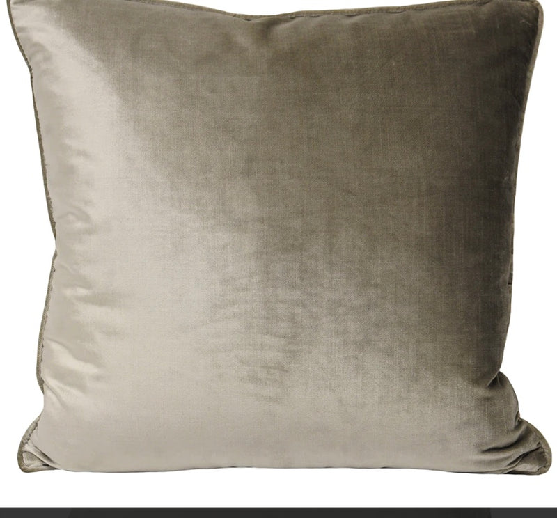 Luxe Mink Velvet Piped Cushion 55cm x 55cm