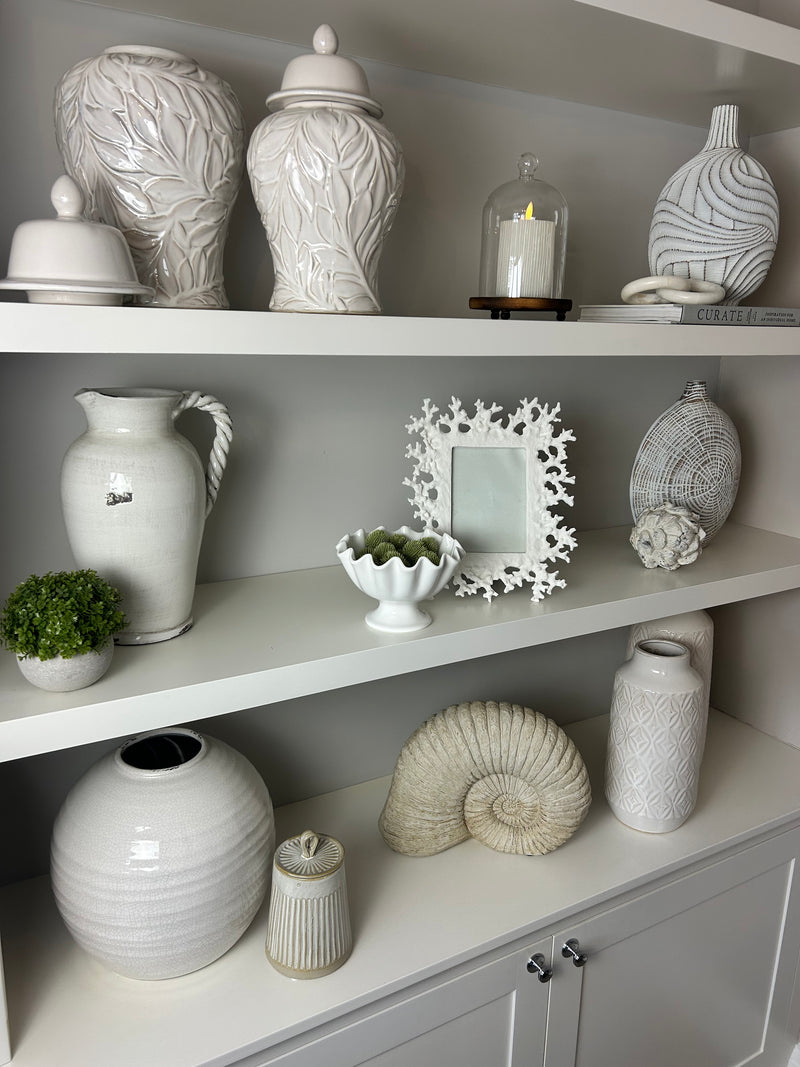 Cute white ruffle bowl dish