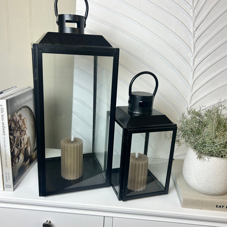 Black metal lanterns 4 sizes