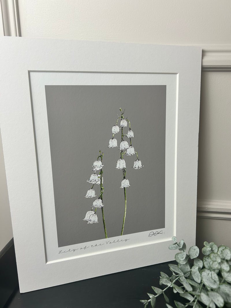 Beautiful mounted floral prints 4 styles