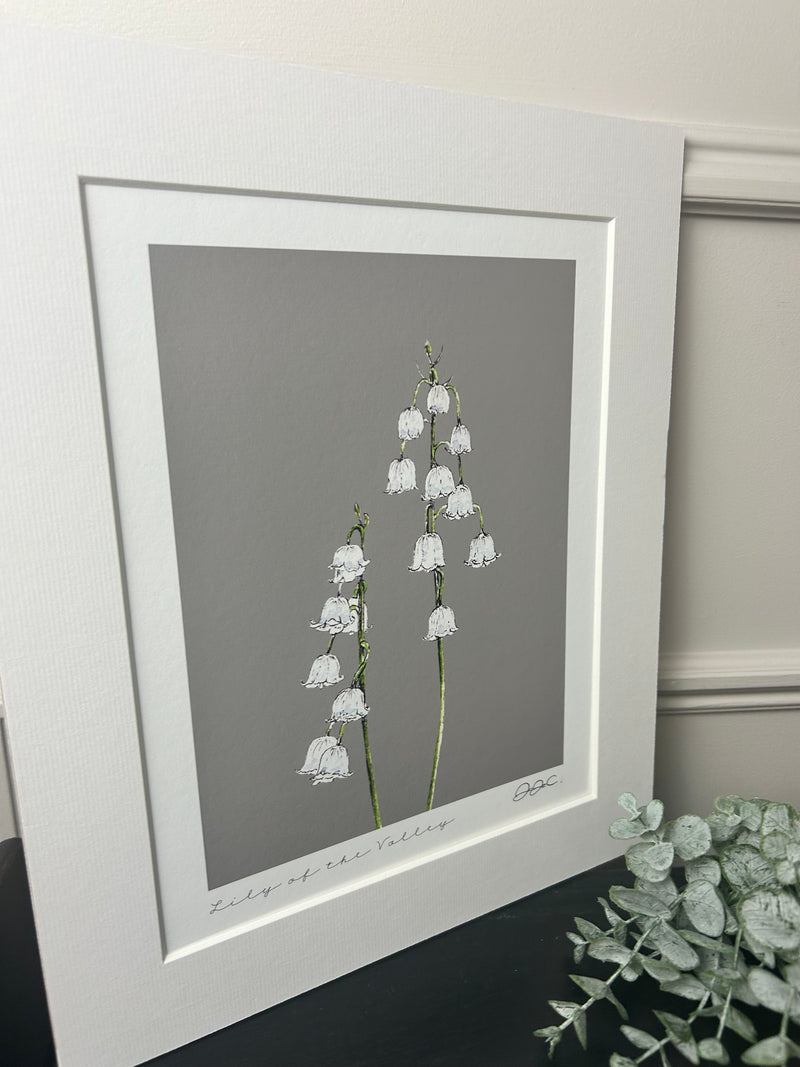 Beautiful mounted floral prints 4 styles