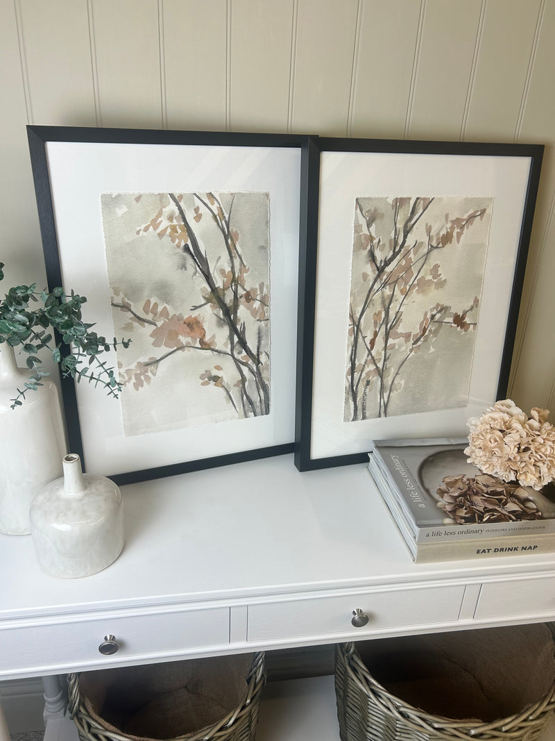 Large white coral picture frame