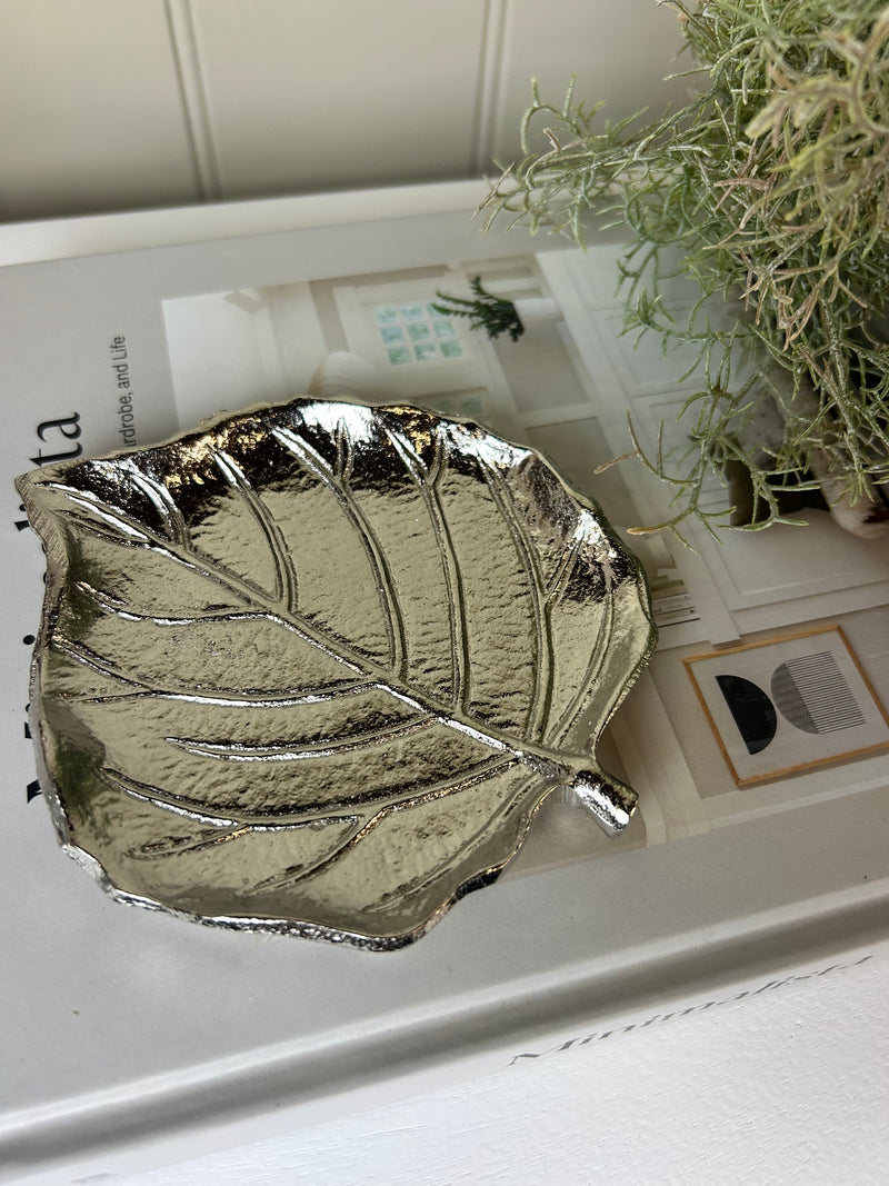 Small Aluminium Leaf Dish