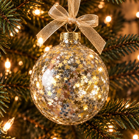 Gold star hanging decoration