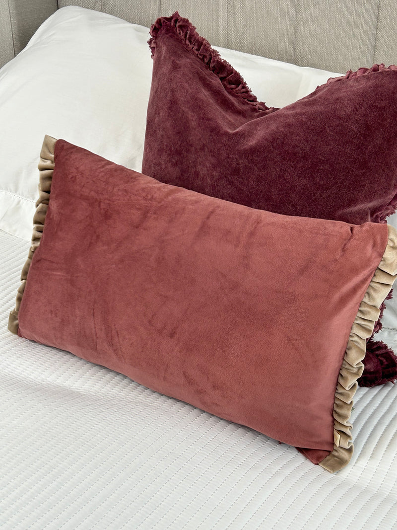 Mulberry velvet grill edge cushion