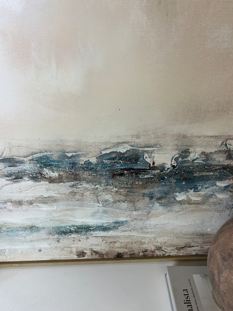 Veydra large framed hand painted canvas picture art