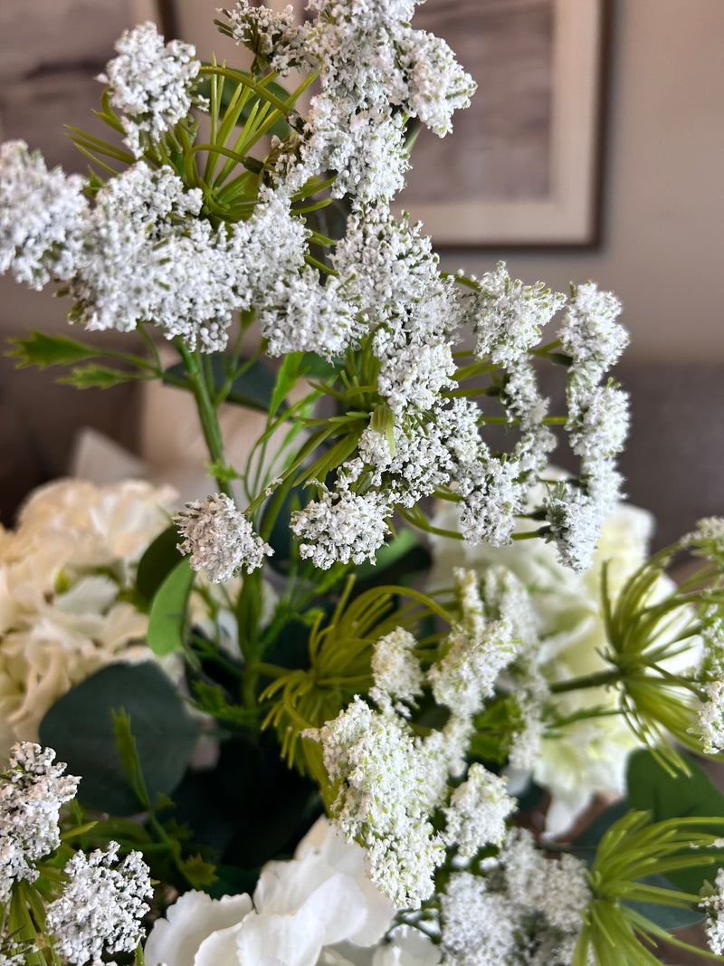 White Cow Parsley Spray Stem