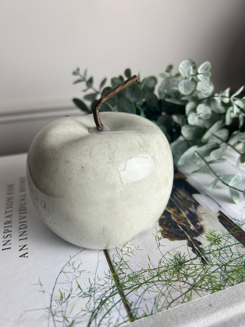 Two Tone speckled Ceramic Apple