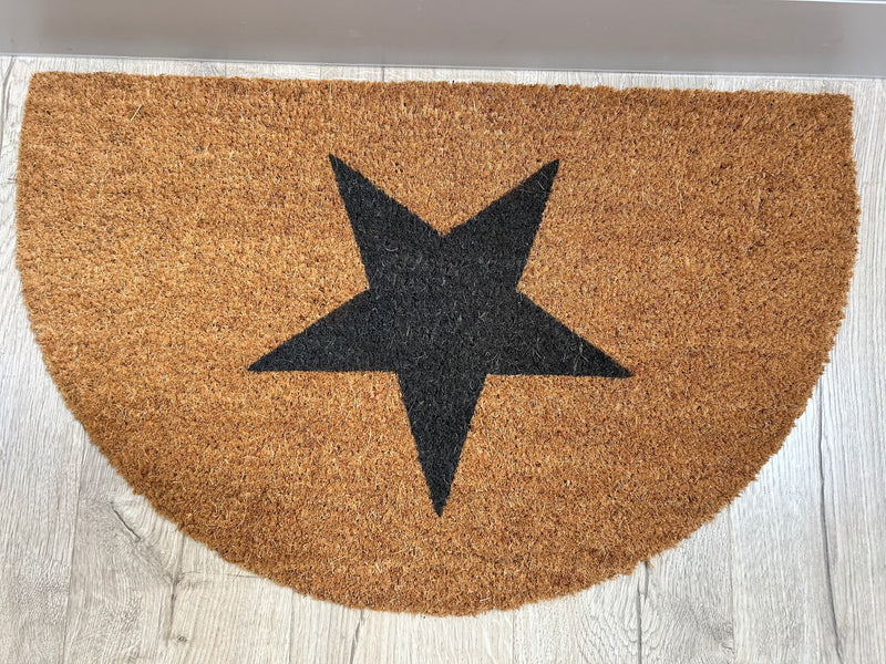 Half Moon Coir Star Doormat