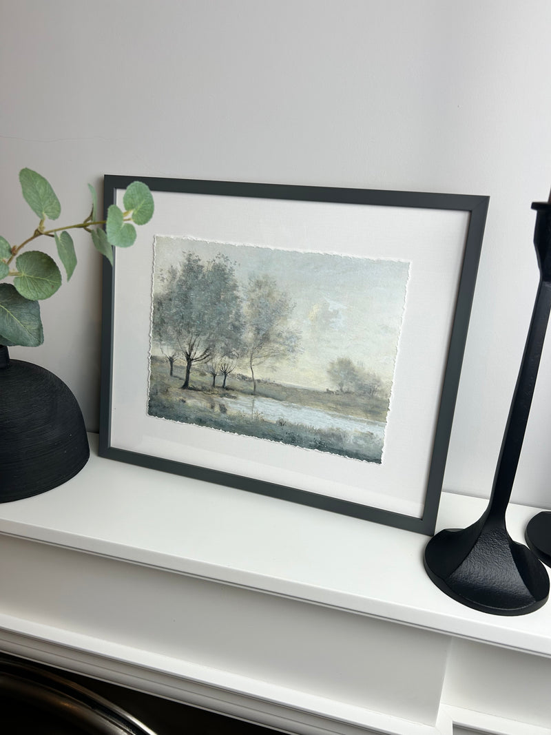 By the Pond picture art by Christy Mckee 31x38cm