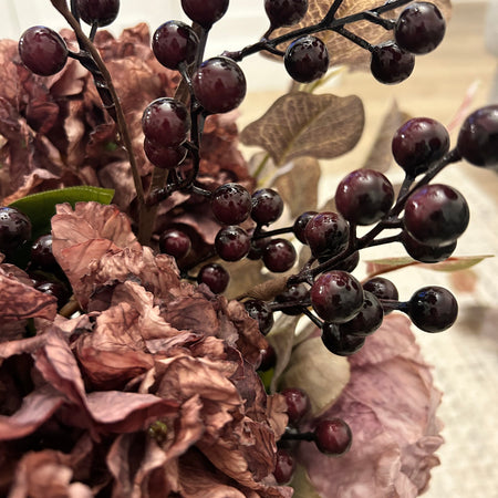 Deep Plum Berry spray Stem