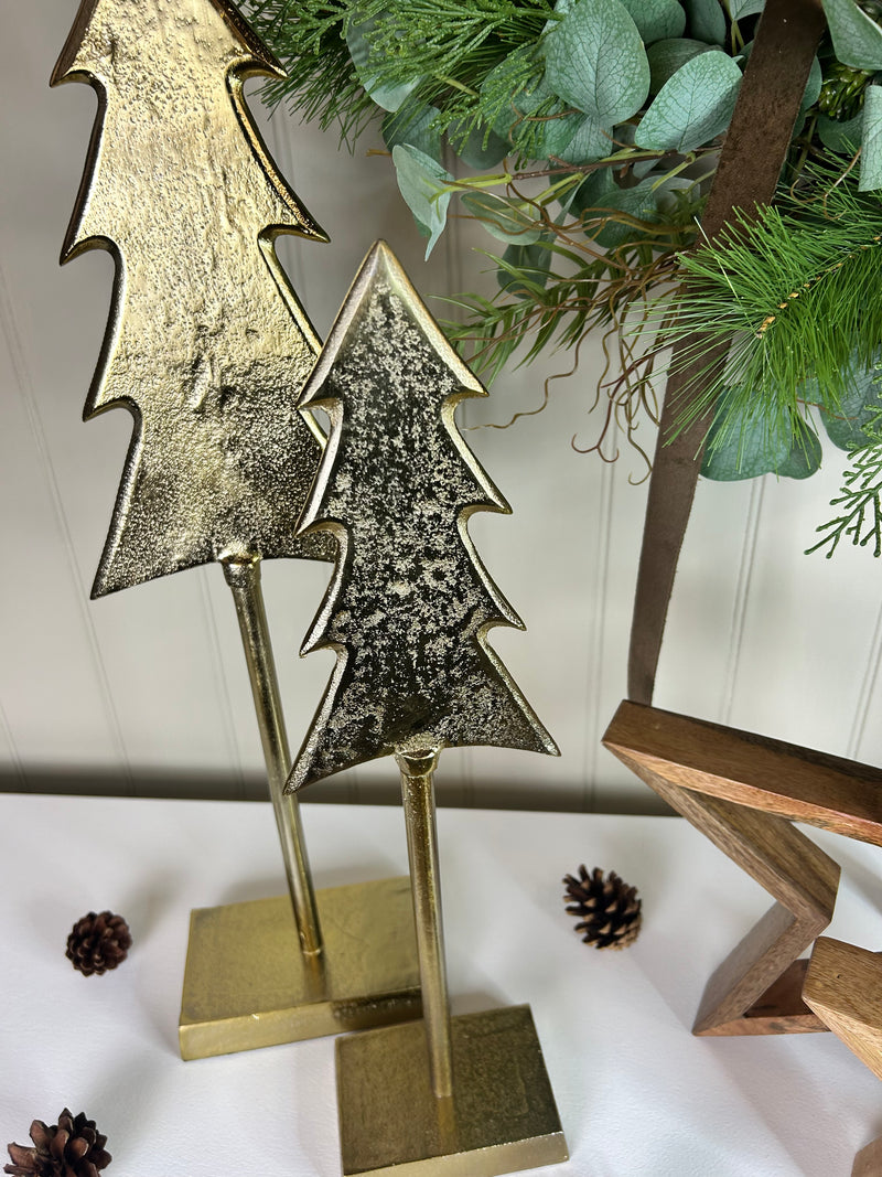 Tall metal gold tree 2 sizes