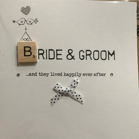 Bride & Groom Wedding Day Card