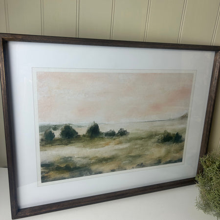 Framed shore line scene prints pictures 2 styles
