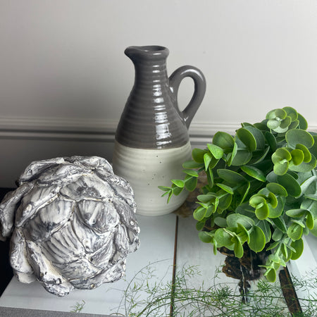 Grey two tone jug 15cm