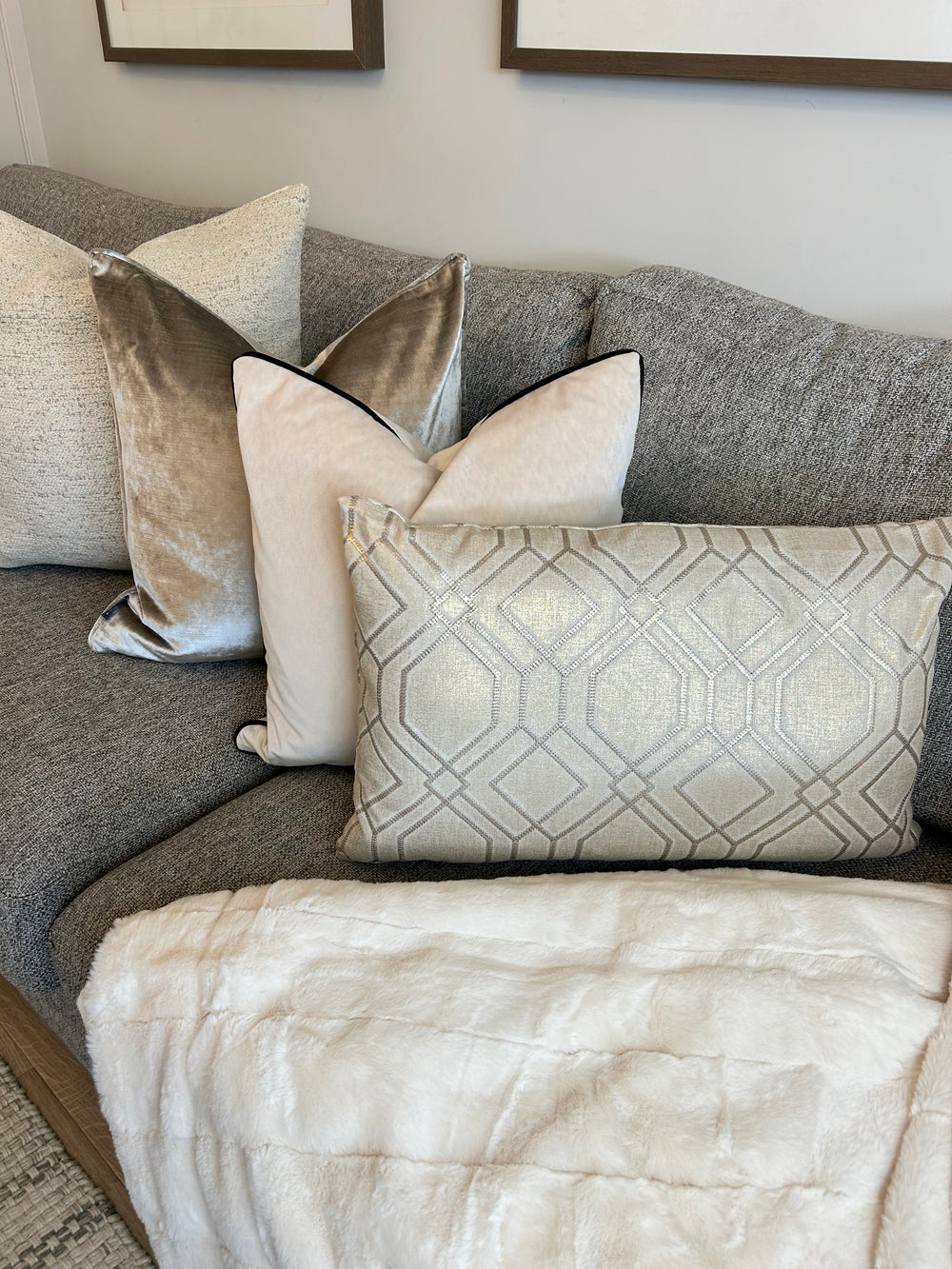 Large grey cushions 60cm by 60cm online
