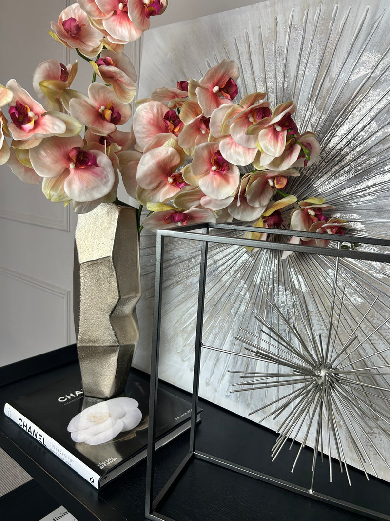 Set of 3 stems real feel pink orchids 106cm
