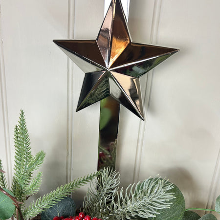 Silver Metal Over Door Wreath Hook