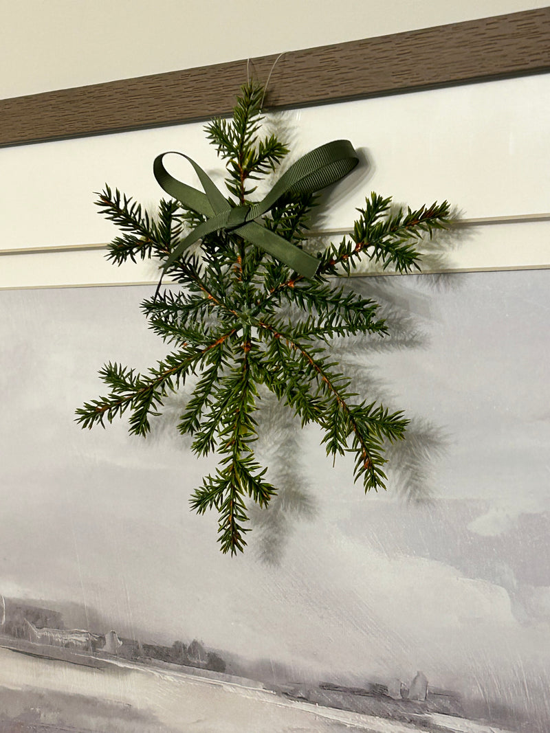 Hanging pine star snowflake decoration
