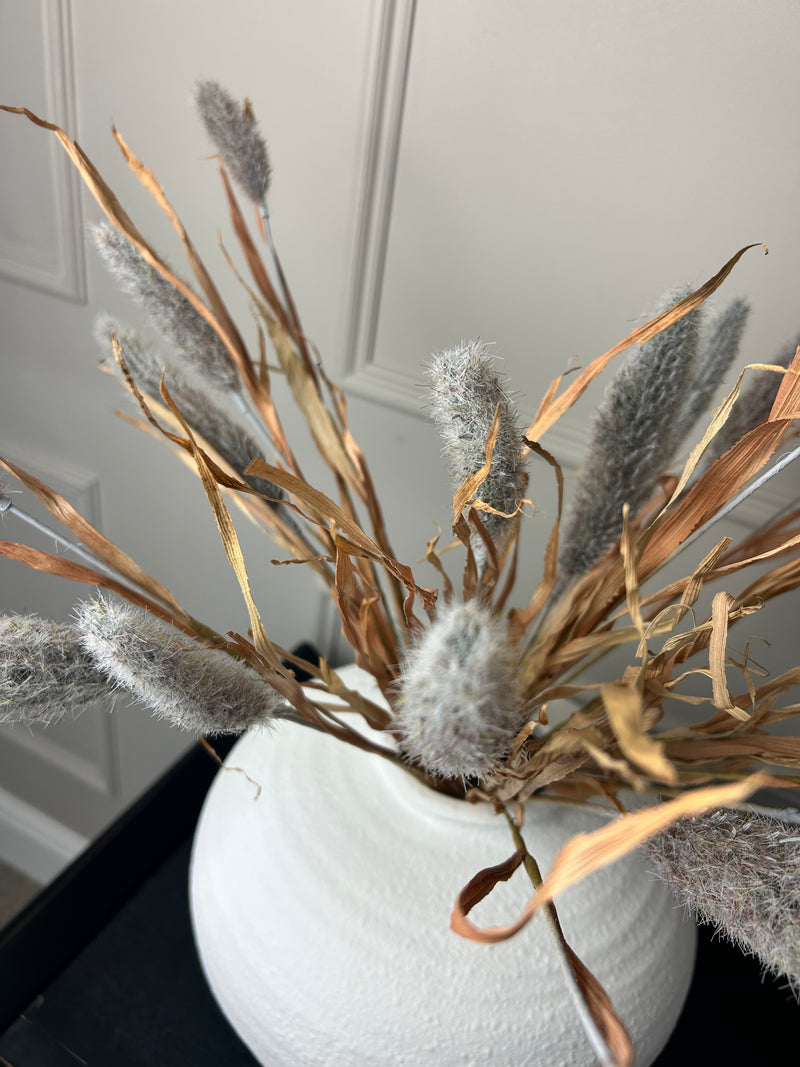 Bunny tail reed spray grey 60cm
