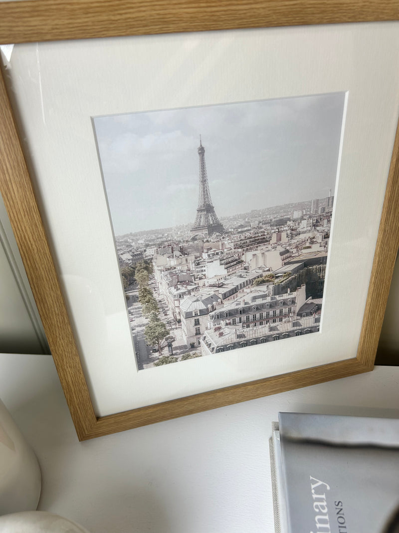 Romantic Paris Eiffel Tower framed mounted glazed picture