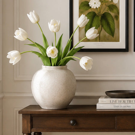 Tied bunch of tulips x6 50cm