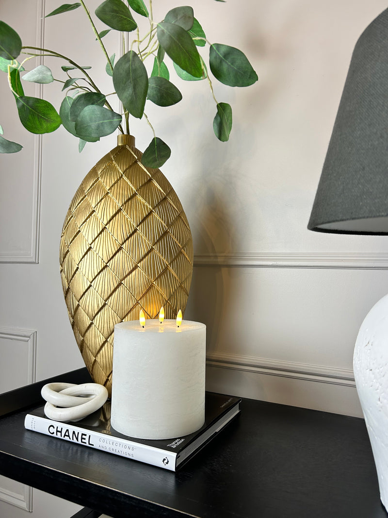 Gold tall shaped vase 52cm