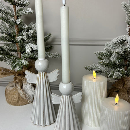 Ceramic angel candle holder