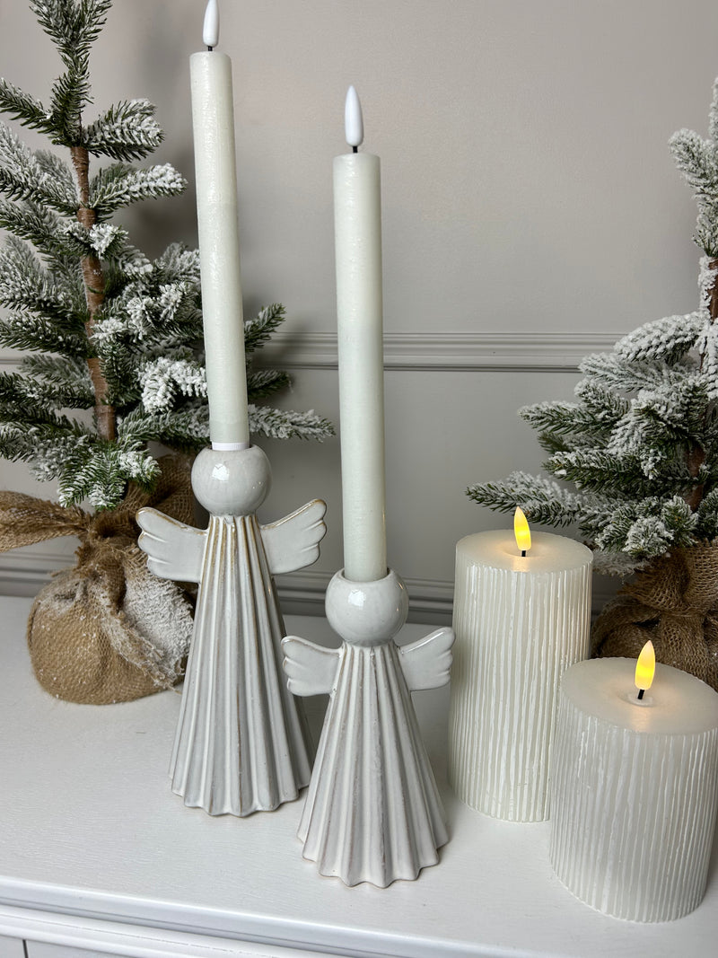 Ceramic angel candle holder