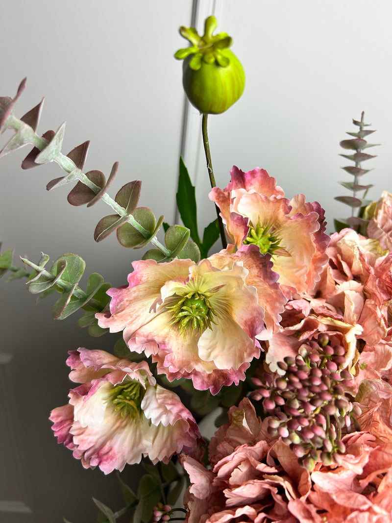 Pink oriental poppy multi stem