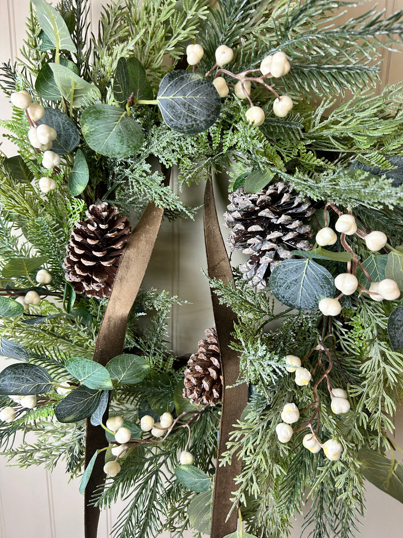 Woodland forest foliage wreath 65cm