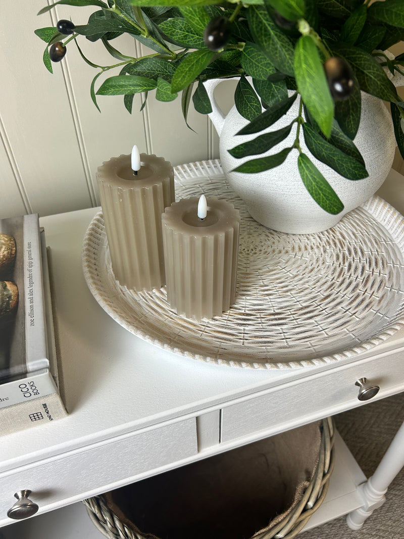 Round woven tray plate 40cm