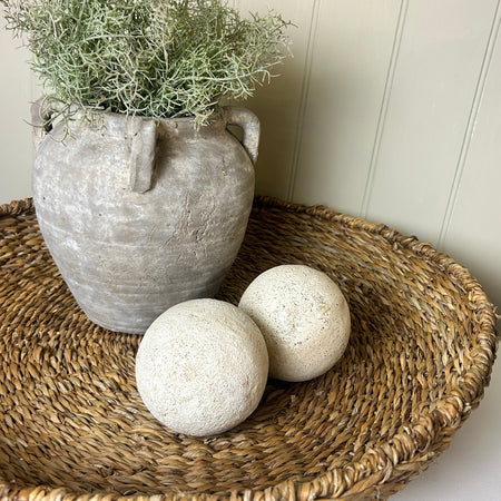 Large round seagrass tray bowl 55cm