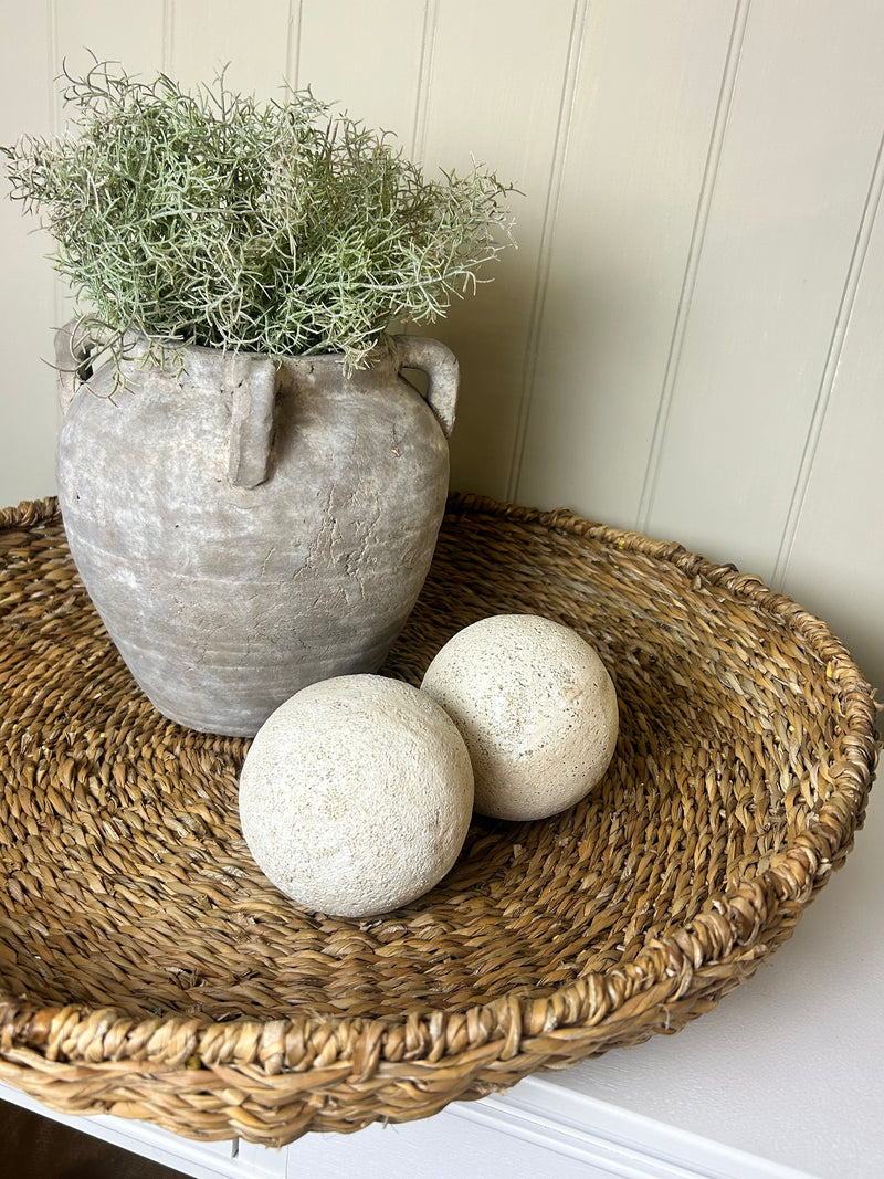 Large round seagrass tray bowl 55cm