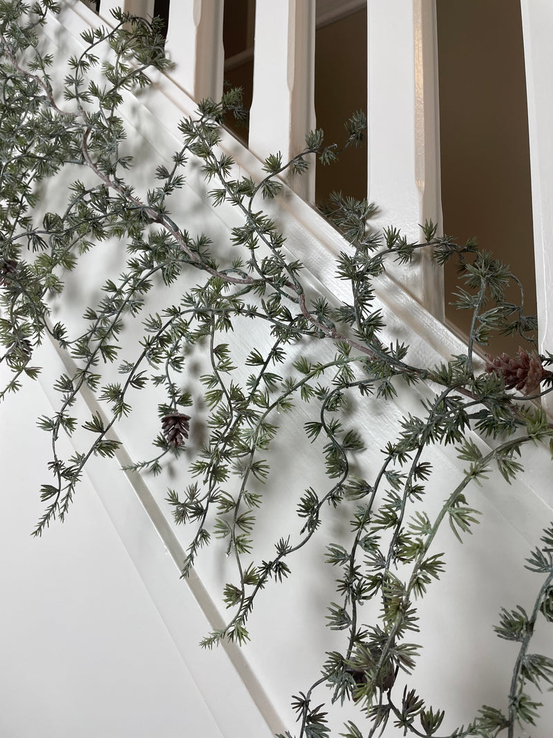 Thick Pine cone full long hanging garland 180cm