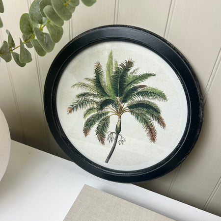 Round tree palm tree tropical print 35cm 4 styles