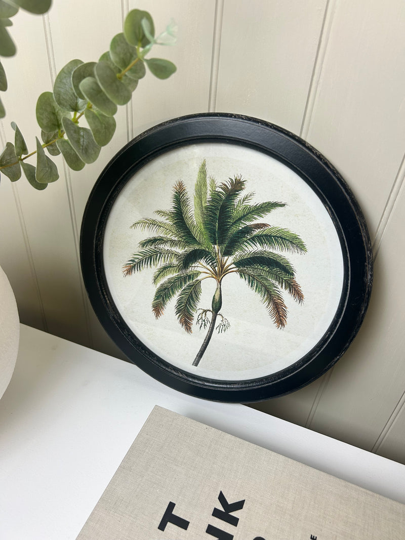 Round tree palm tree tropical print 35cm 4 styles