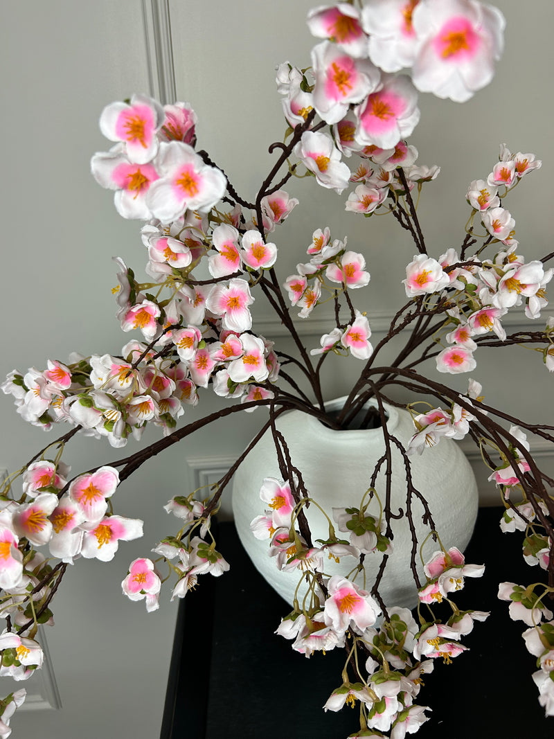 Silk Plum Blossom spray Pink