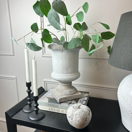 White Ceramic Urn Vase