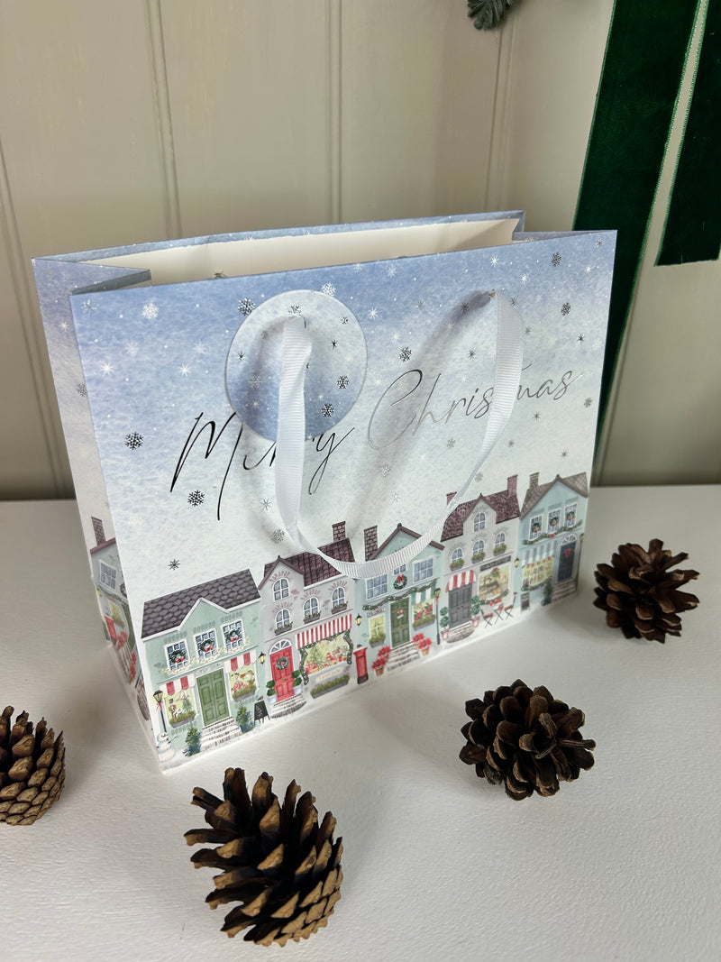 Merry Christmas paper gift bag 19x23cm