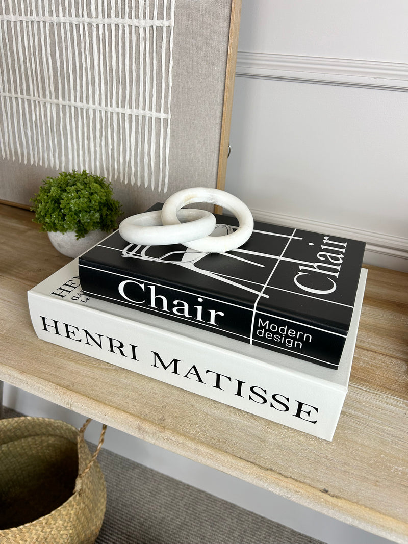 Set of two monochrome print storage books Matisse